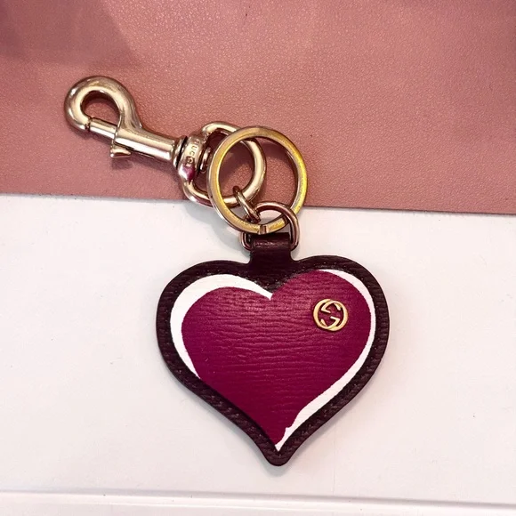 Gucci Betty Heart Keychain Bag Charm - Picture 1 of 4